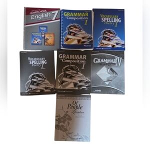 Abeka 7th Grade Language Arts Parent Kit English, Grammar, Vocabulary, Spelling